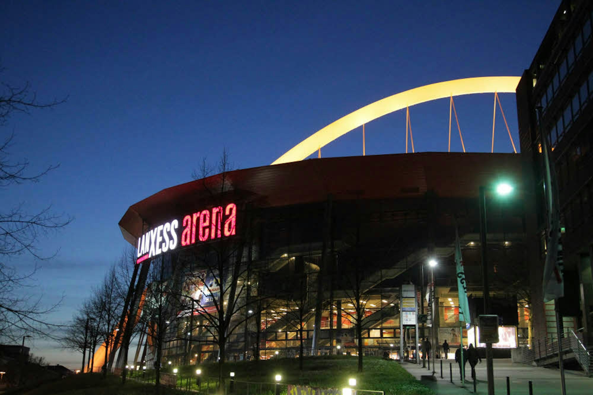 Die Lanxess-Arena in Deutz