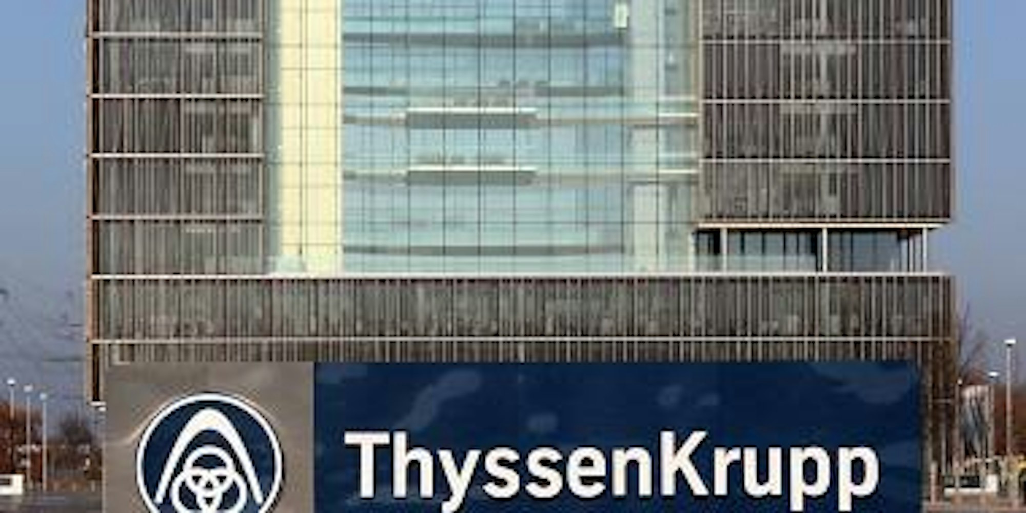 Die ThyssenKrupp Zentrale in der Essener Innenstadt. (Bild: dpa)