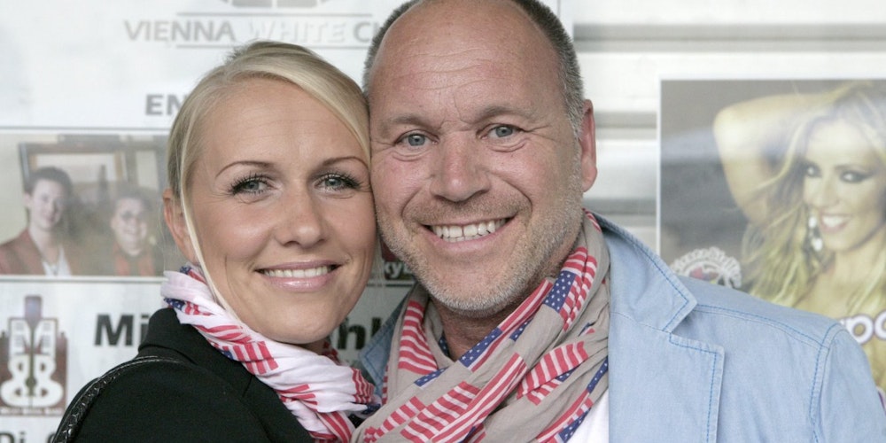 Olaf Henning mit Ehefrau Adriana: Sie meidet sonst die Öffentlichkeit, kam aber wegen des gemeinsamen Freundes Micky Brühl mit.