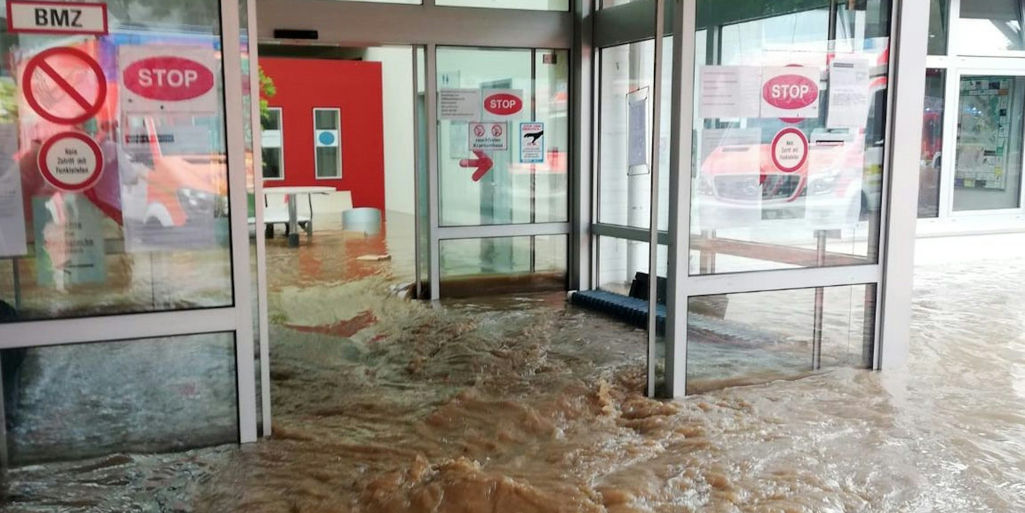 Das ganze Marien-Hospital stand unter Wasser.