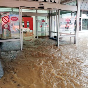 Das ganze Marien-Hospital stand unter Wasser.