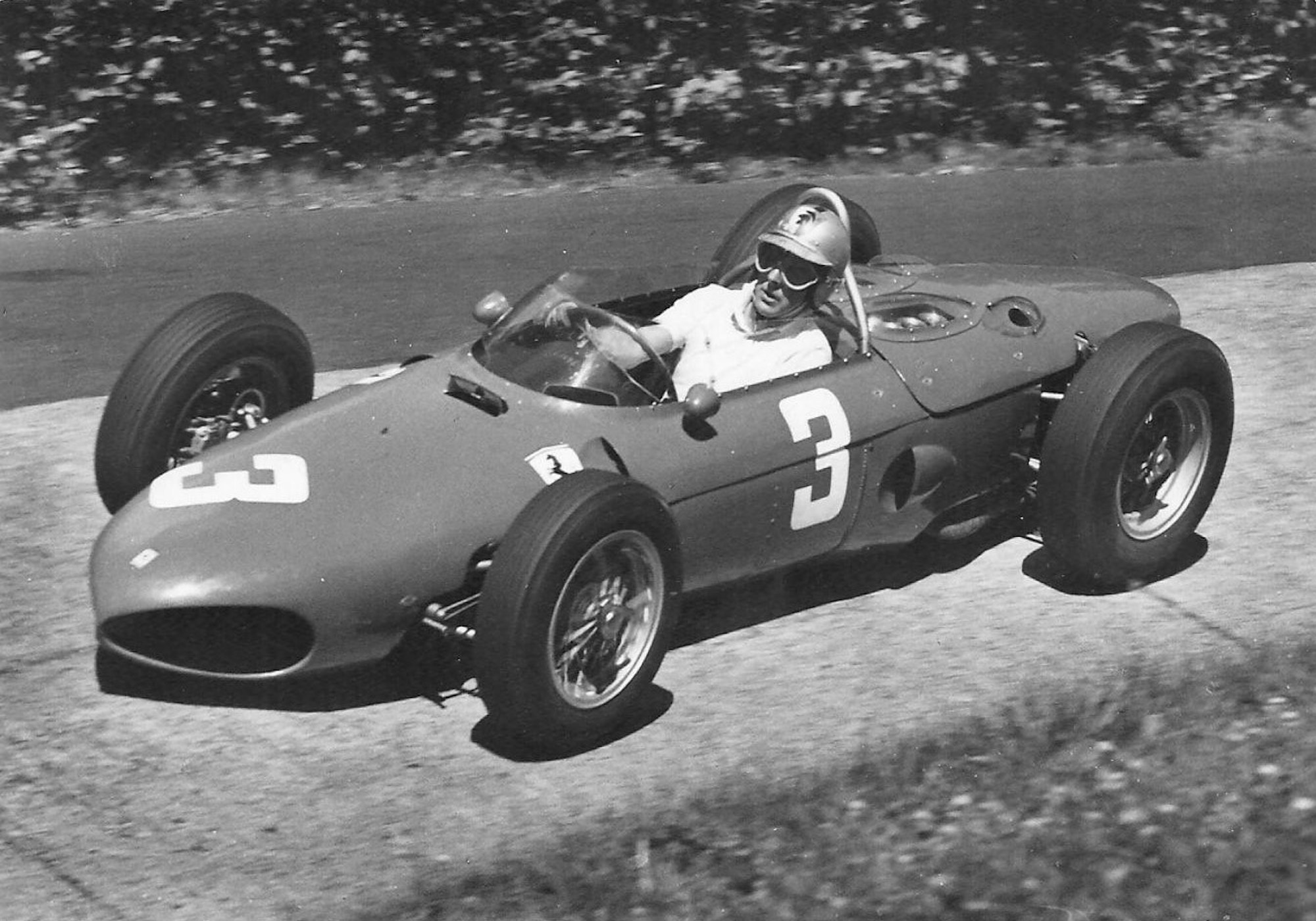 Wolfgang Graf Berghe von Trips beim Großen Preis von Deutschland 1961 auf dem Nürburgring.
