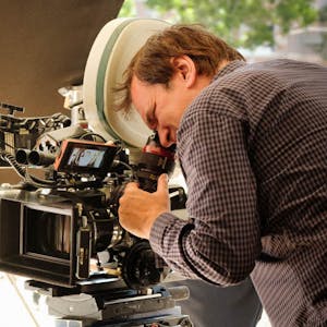 Quentin Tarantino bei den Dreharbeiten zu „Once Upon a Time ... in Hollywood“
