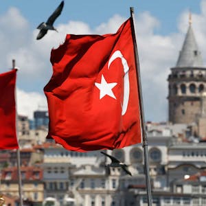 Der Galata-Turm in der türkischen Metropole Istanbul