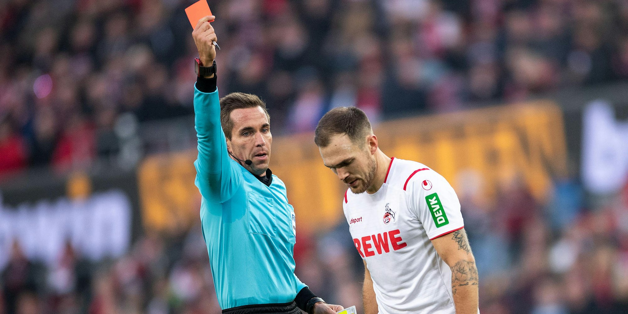 1. FC Köln Augsburg rote Karte