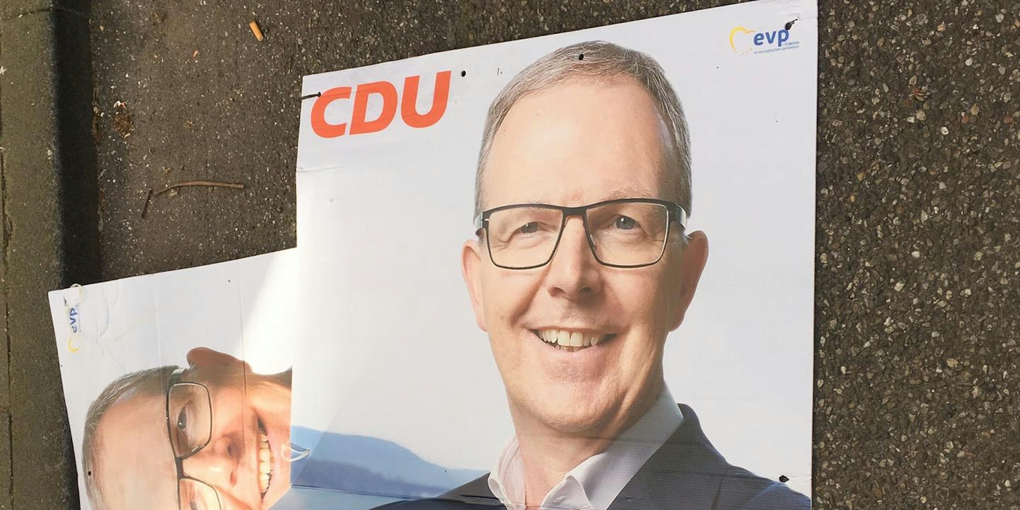 CDU Plakat abgerissen