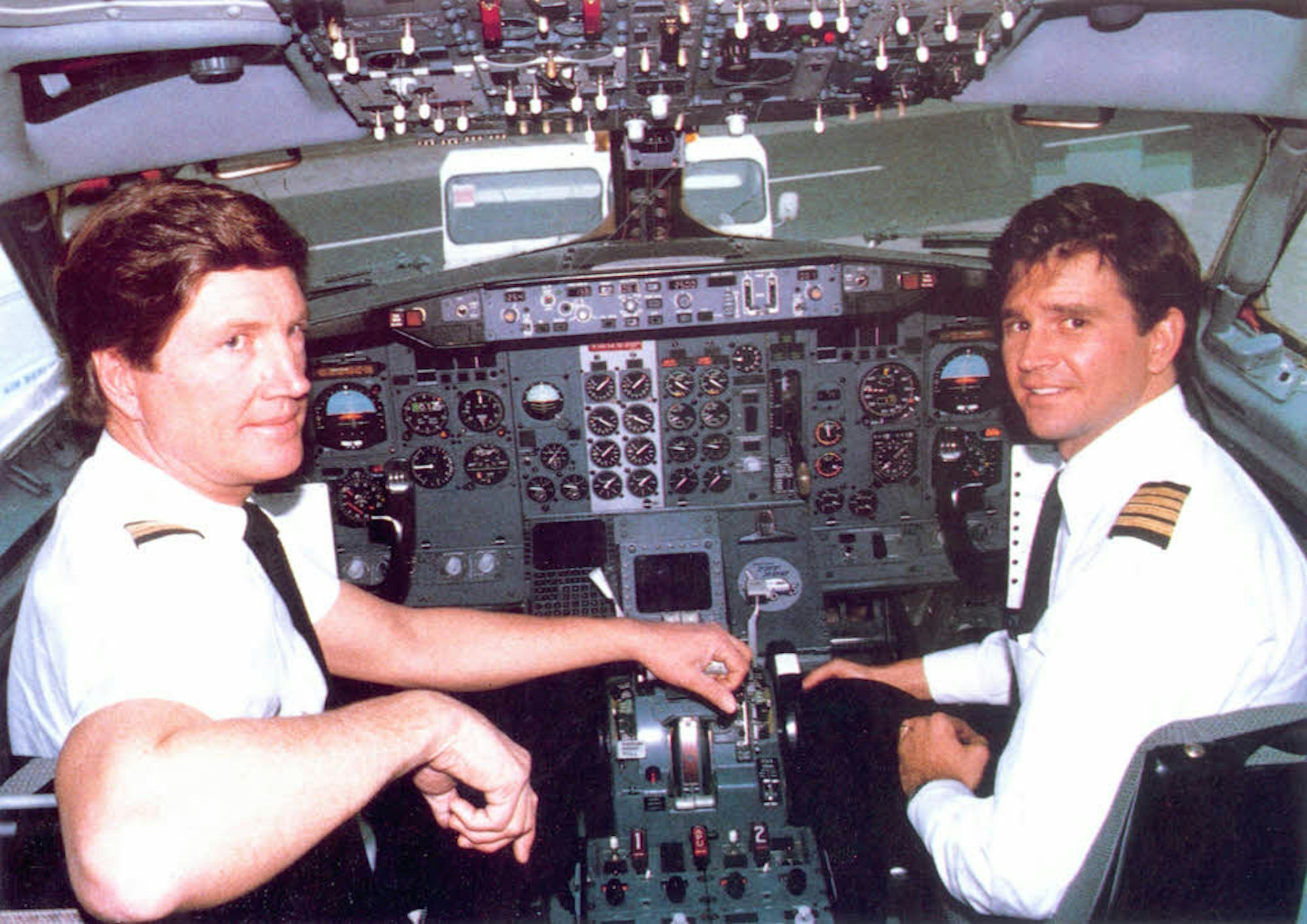 Kim Lundgren, Mitgründer der Air Berlin mit seinem Sohn Shane.