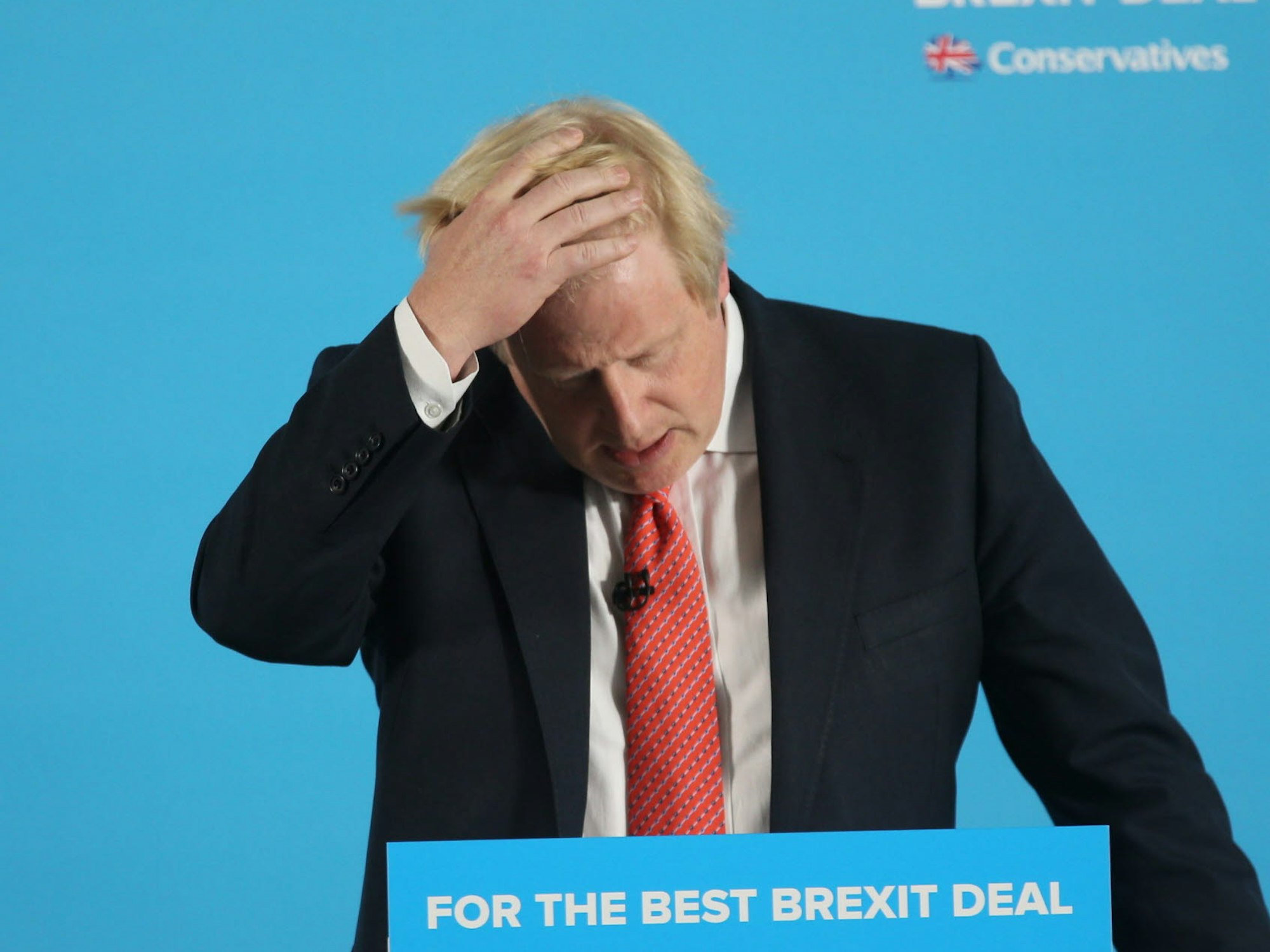 "Für die beste Brexit-Vereinbarung" - das war der Wahlkampfslogan der Konservativen, hier Außenminister Boris Johnson.