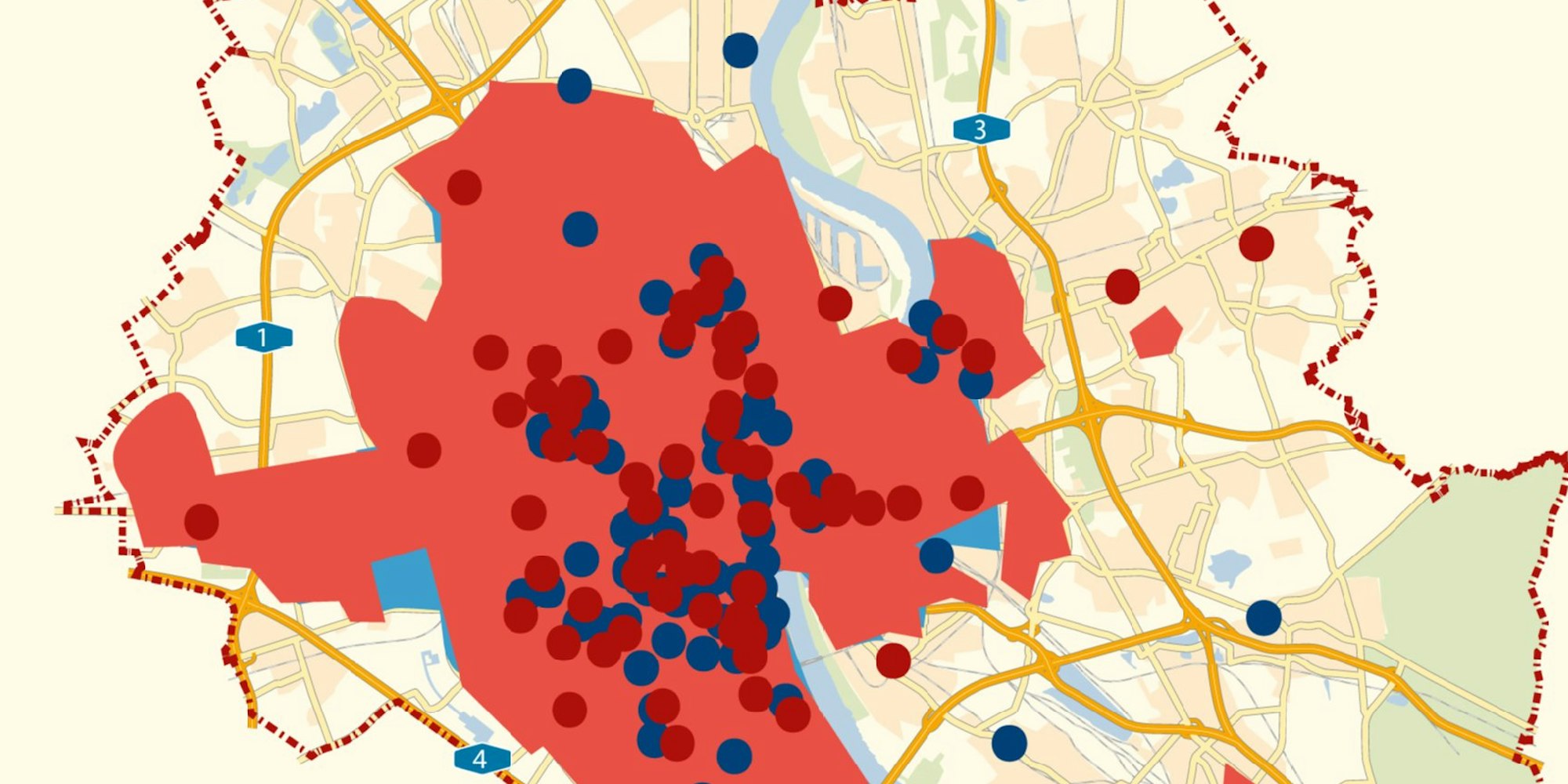 Wir zeigen auf einer Karte, wo Sie in Köln welchen Car-Sharing-Anbieter nutzen können.