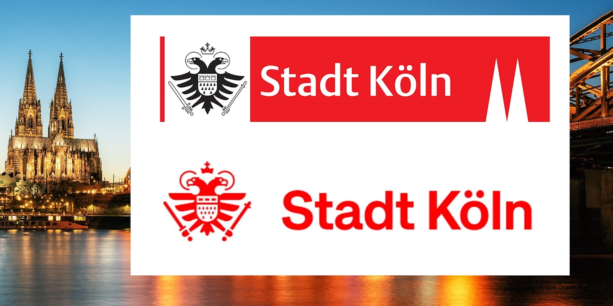 Stadt Koeln neues Logo mit Hintergrund