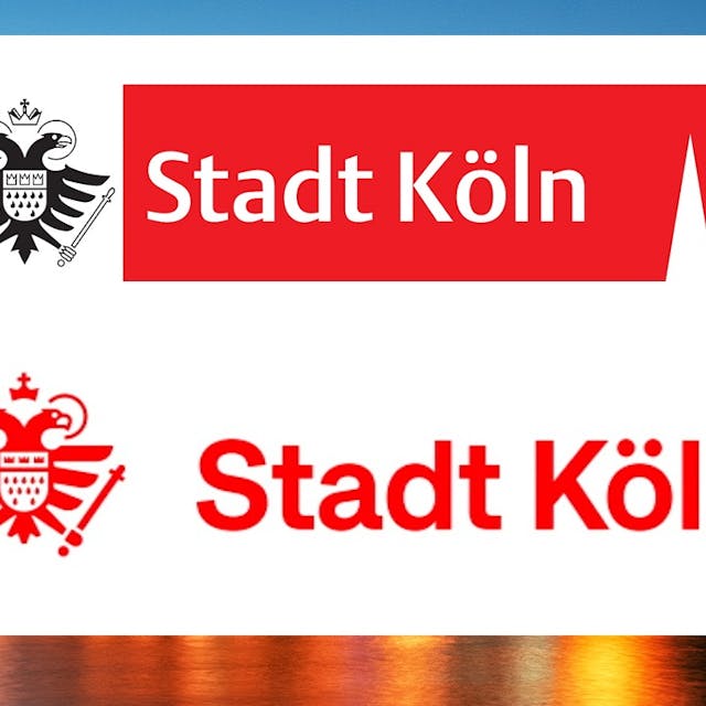 Stadt Koeln neues Logo mit Hintergrund