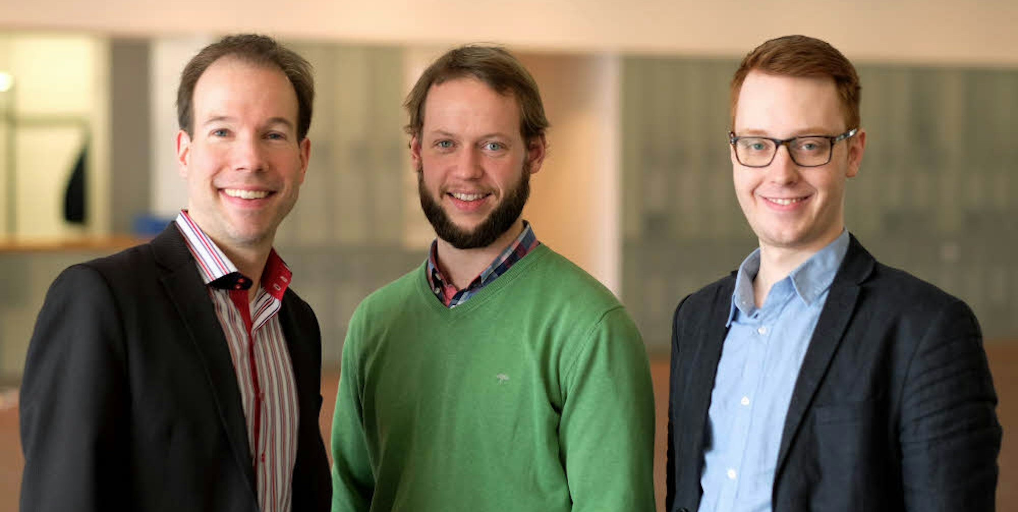 Optimistisch in die Zukunft: Georg Hage, Paul Krämer, Arndt Martin Henzelmann (von links)