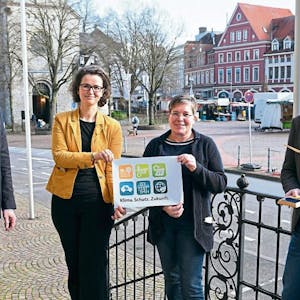 Mit neuem Personal für mehr Klimaschutz (v.l.): Ragna Migenda, Jana Latschan, Heike Behrendt und Frank Stein.