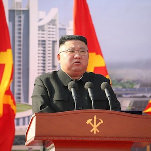 Kim Jong Un spricht
