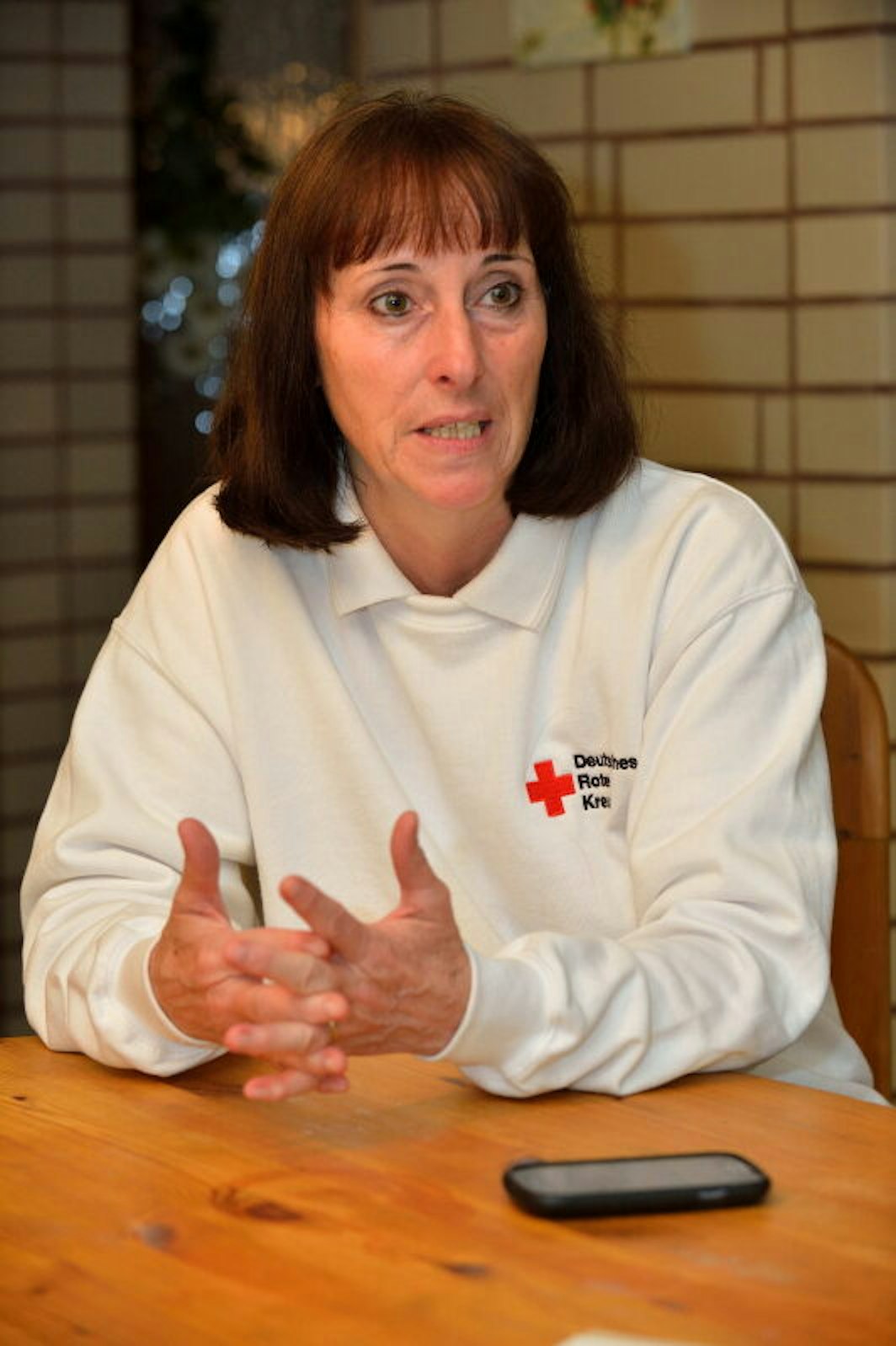 Ingeborg Schmidt ist Vorsitzende des rheinisch-bergischen Kreisverbandes des Deutschen Roten Kreuzes (DRK).