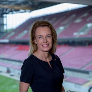 Sandra von Möller bei Kidssmiling im Stadion