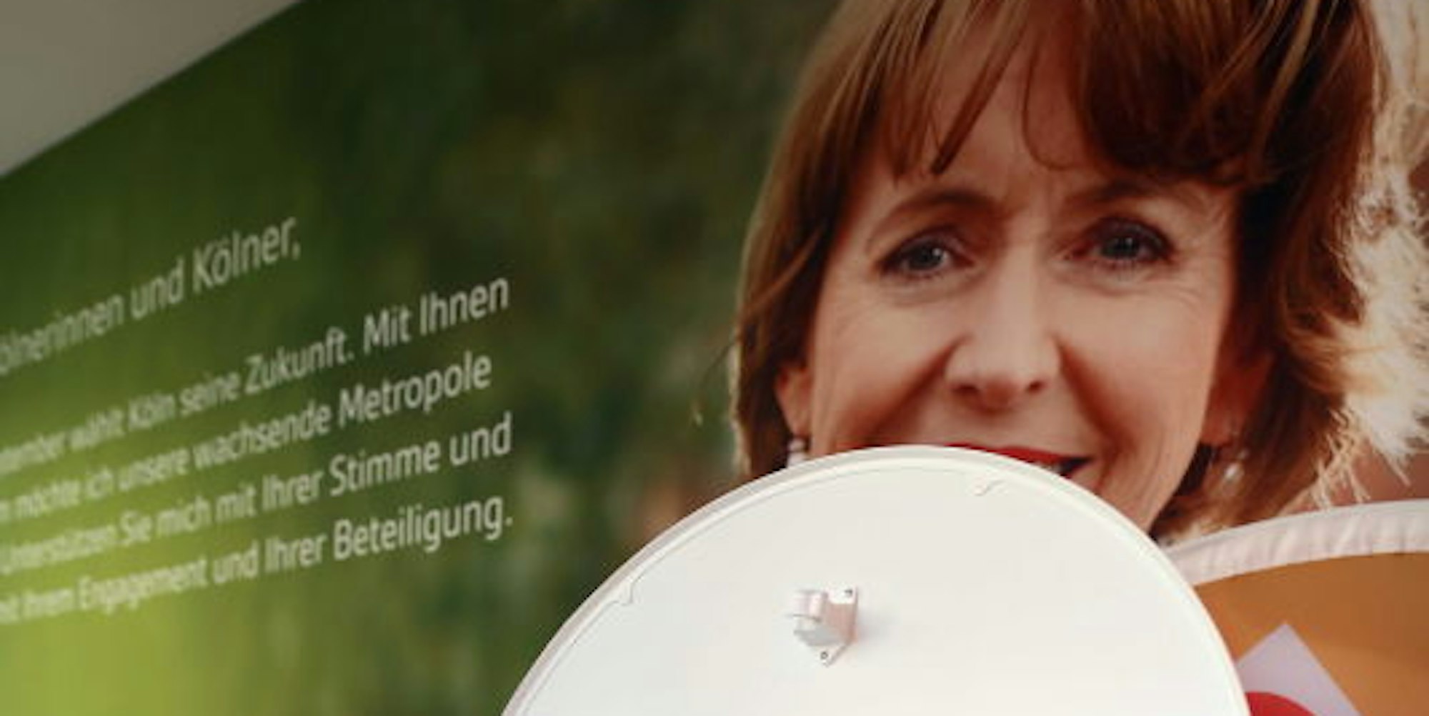 Alltag im Wahlkampf: Schon 2015 wurde Reker von CDU und Grünen unterstützt.