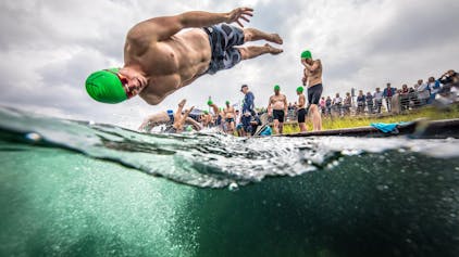Freiwassermeisterschaften 2019 Fühlinger See Start
