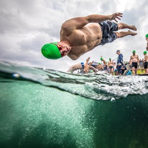 Freiwassermeisterschaften 2019 Fühlinger See Start