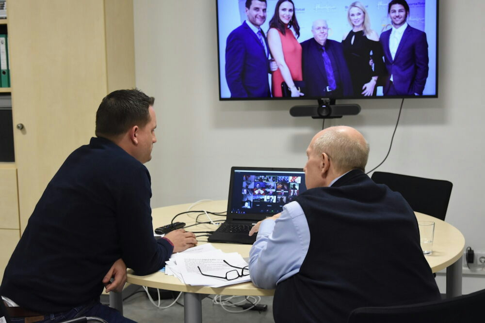 Über eine Videokonferenz waren die Teilnehmer des Lehrgangs zugeschaltet.