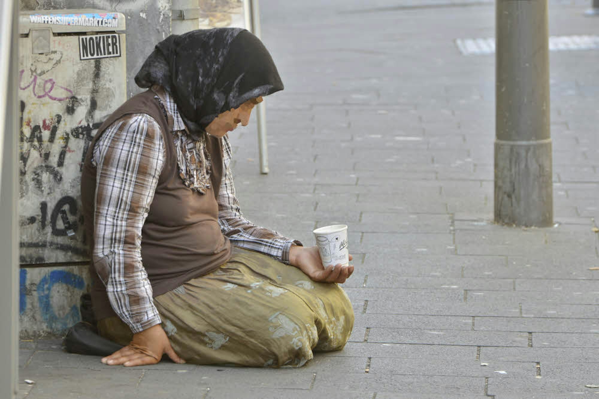 Viel Elend im Straßenbild: Bettler, Betrunkene und Obdachlose.