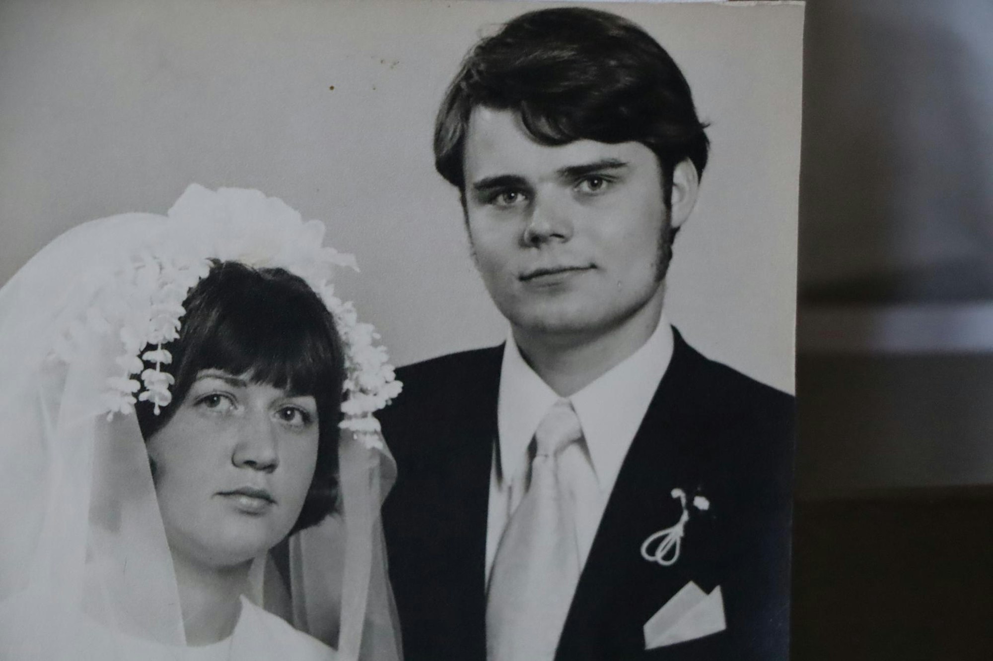 So sahen die beiden bei ihrer Hochzeit vor 50 Jahren aus.