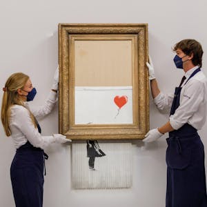 Banksy Love is in the bin