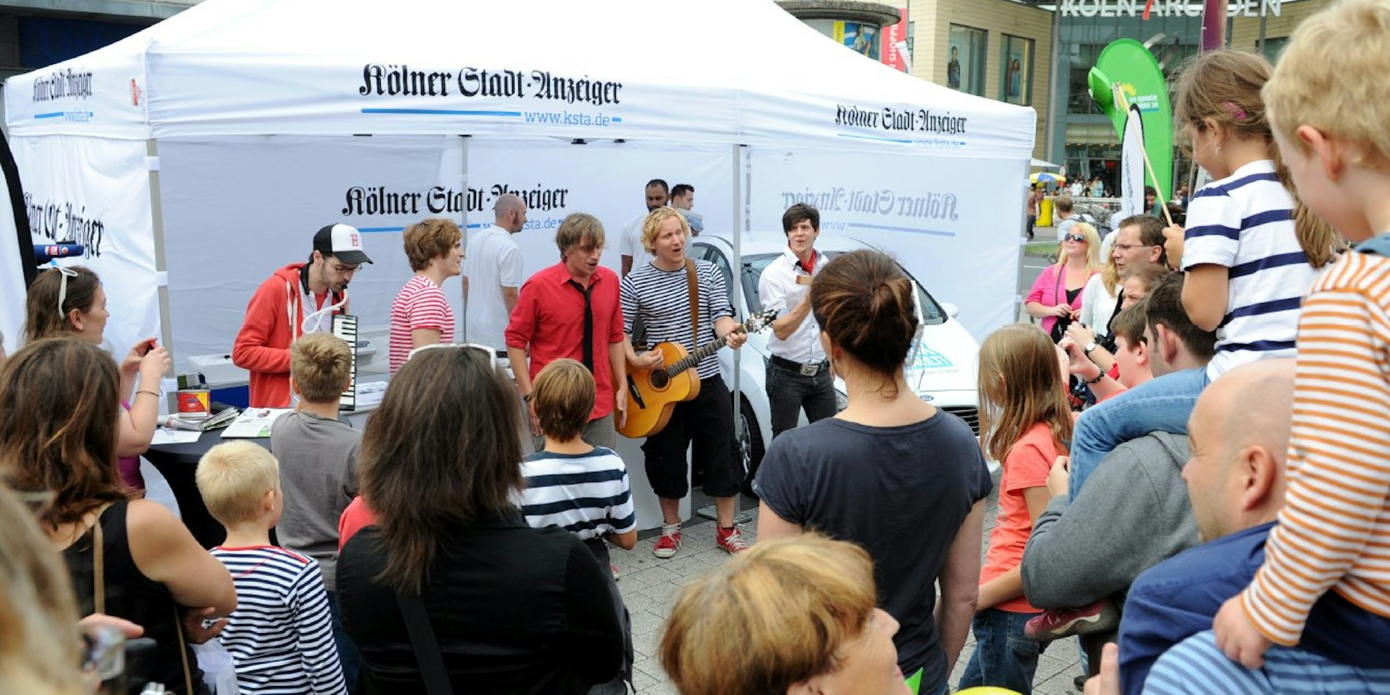 Die Band Kasalla unterstützt den „Kölner Stadt-Anzeiger“ bei seiner Aktion „Kalk wählt“.