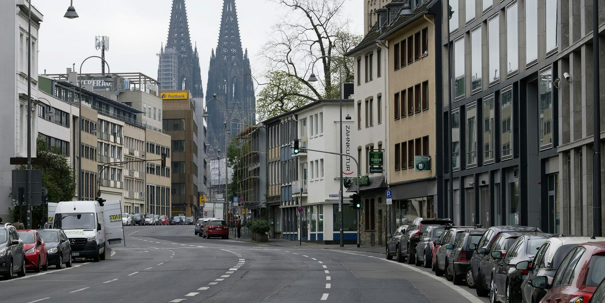 Köln Corona leere Straßen