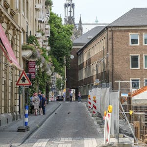 Die Straße Unter Goldschmied in der Kölner Altstadt