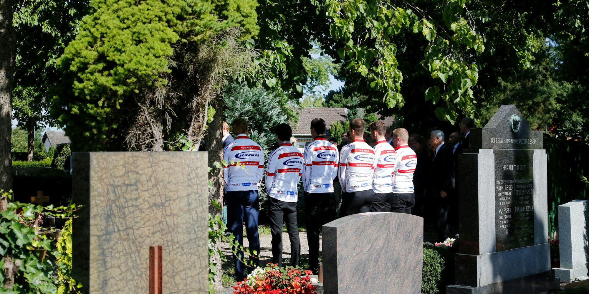 Beerdigung Rennradfahrer