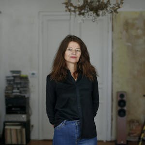 Dorothee Oberlinger in ihrer Kölner Wohnung 