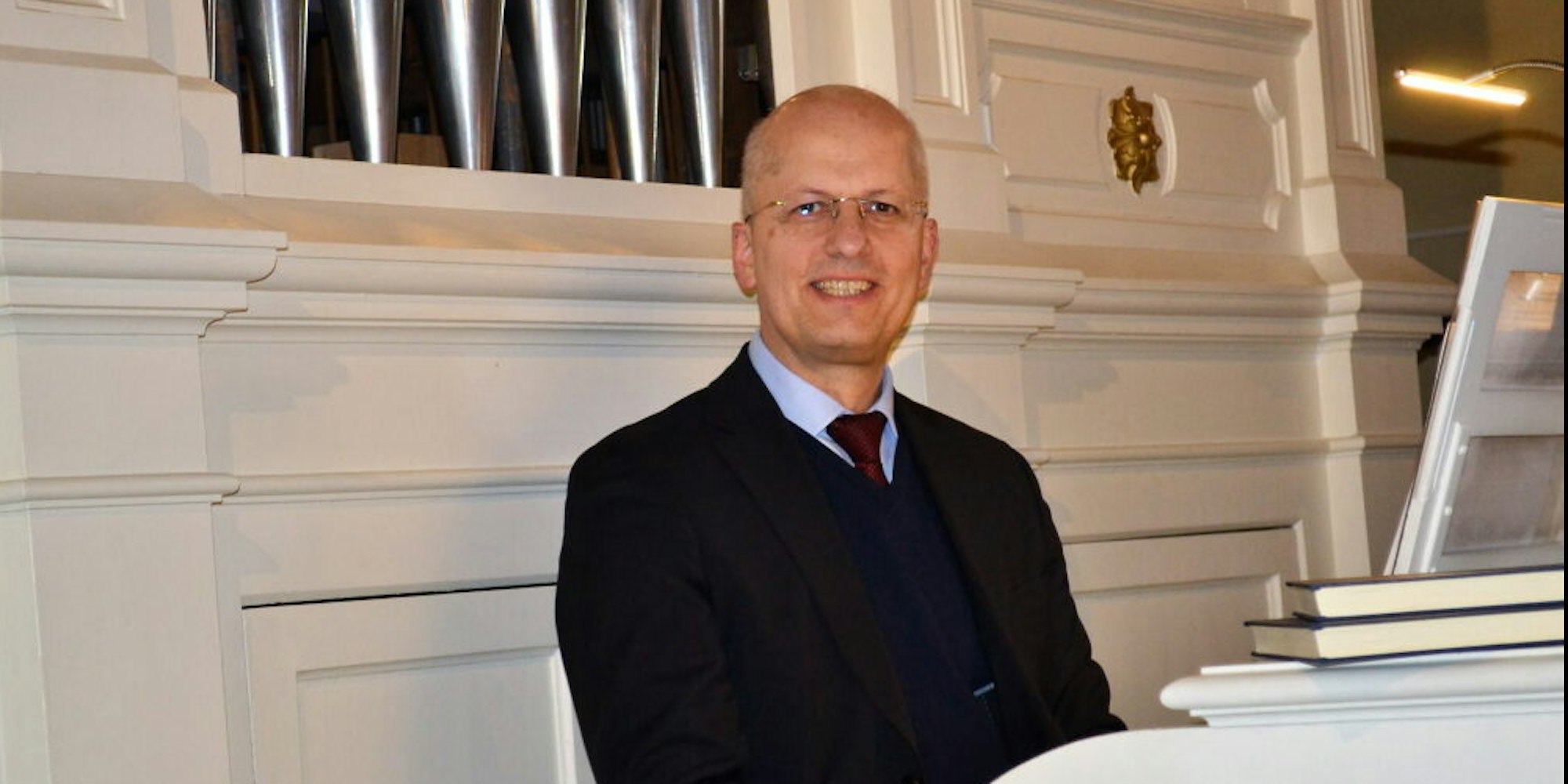 Der langjährige Organist des Bonner Münster, Markus Karas, überzeugte beim Orgelzyklus als Solist und Komponist.