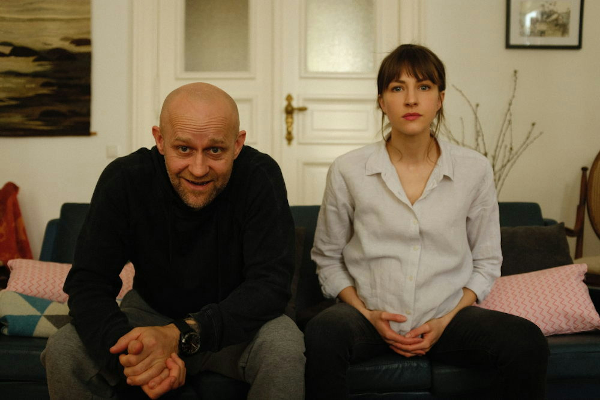 Jürgen Vogel und Natalia Belitski in der ZDF-Produktion „Liebe. Jetzt!“