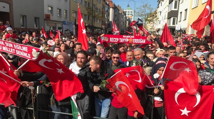 Erdogan-Anhänger in Köln