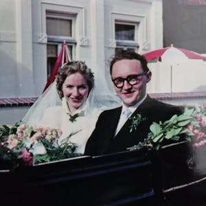 Mit der Kutsche ging es am 10. August 1956 für Ferdinand und Doris Proksa über Norderney.