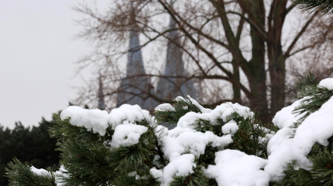 Ein Polarwirbel sorgte bereits im Januar 2021 für Schnee in Köln.