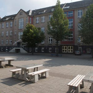 Der Schulhof der Gesamtschule Euskirchen