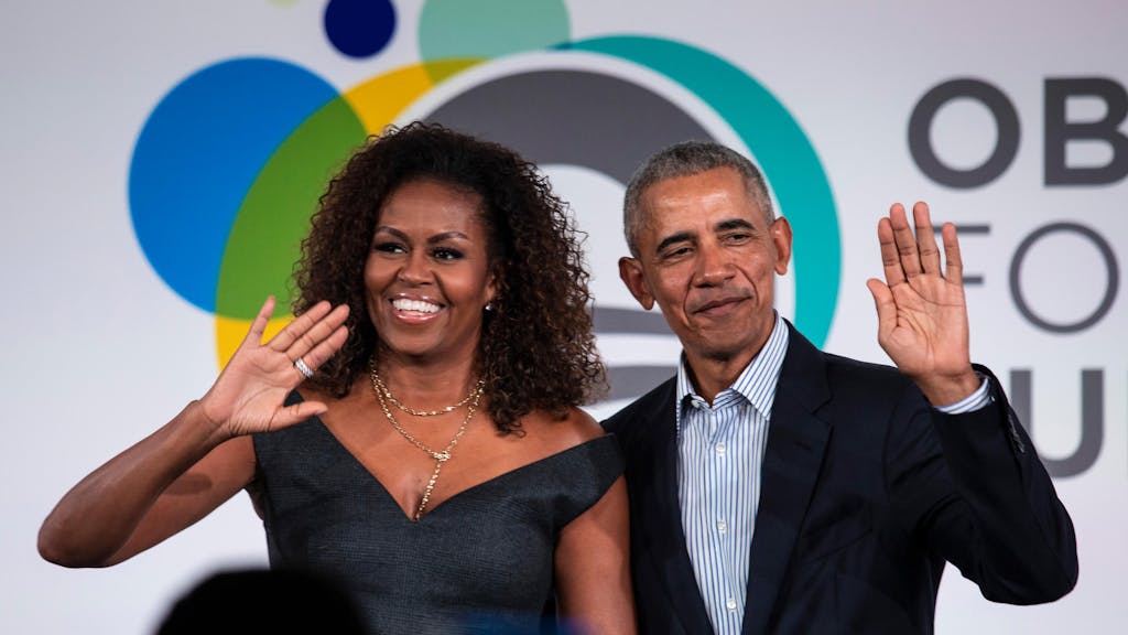 Das ehemalige US-Präsidenten-Ehepaar, Barack und Michelle Obama.