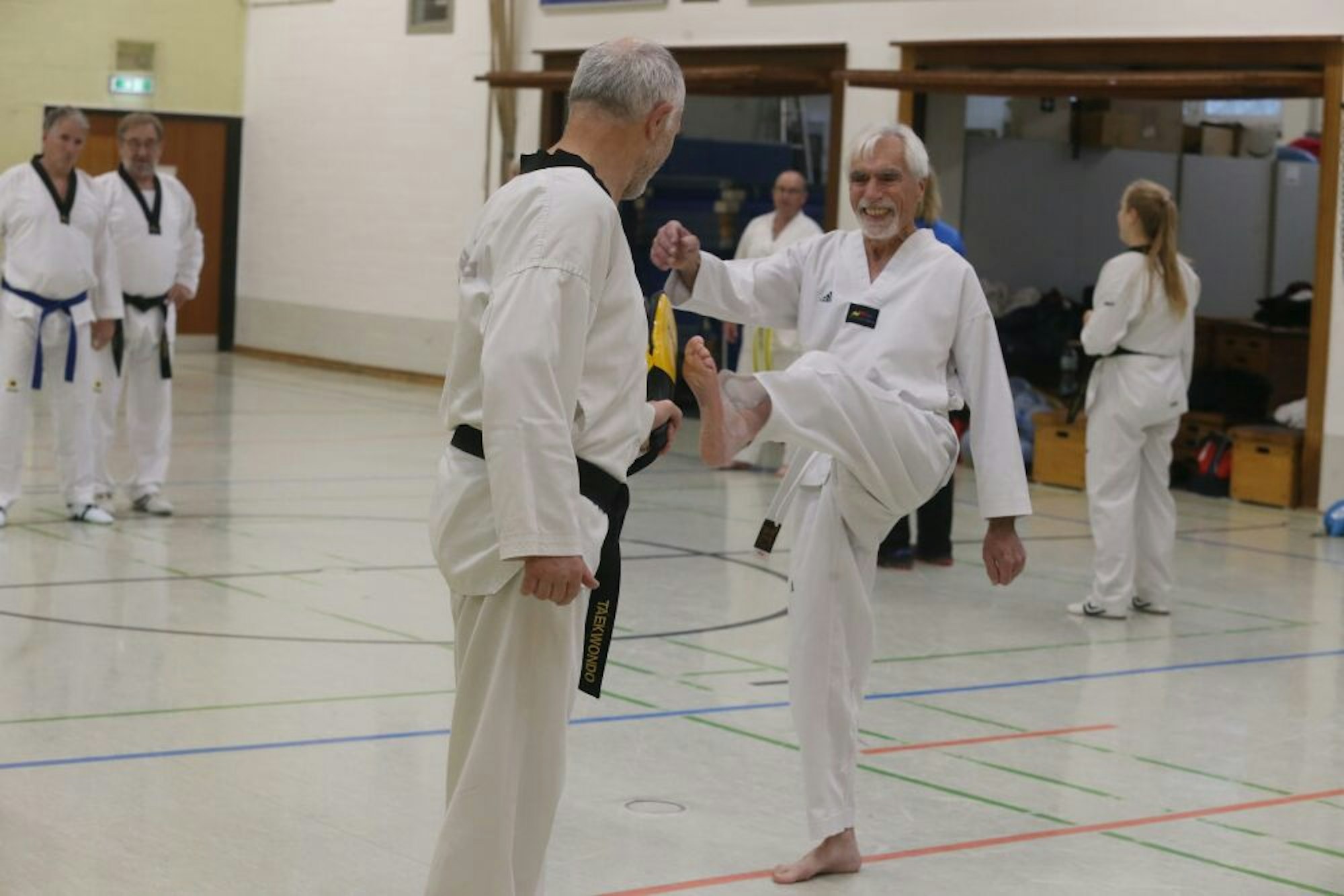 Taekwondo-Training in jedem Alter.