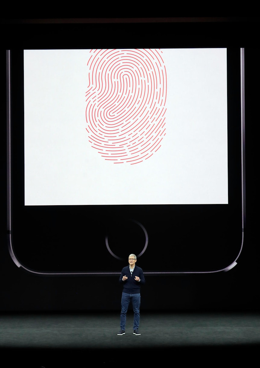 iPhone X Vorstellung Fingerabdruck-Scan