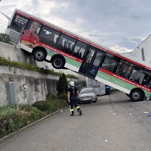 Bus stürzt über Abhang