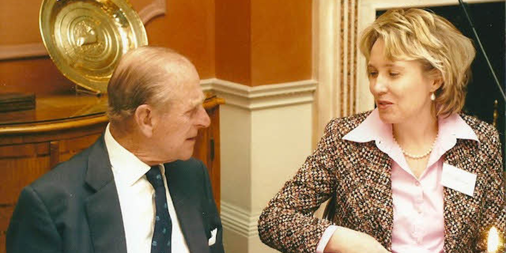 Karina Urbach mit Prinz Philip