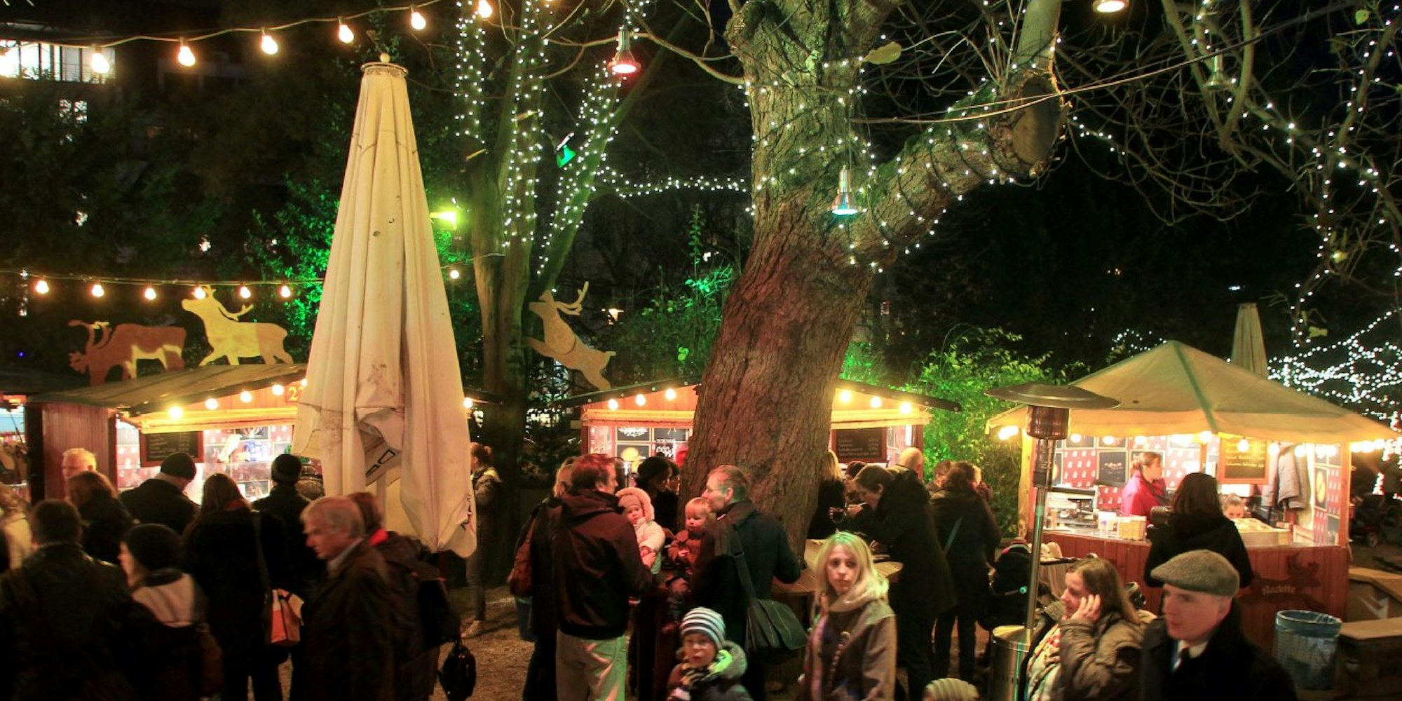 Der Weihnachtsmarkt im Stadtgarten ist bei den Kölnern besonders beliebt.