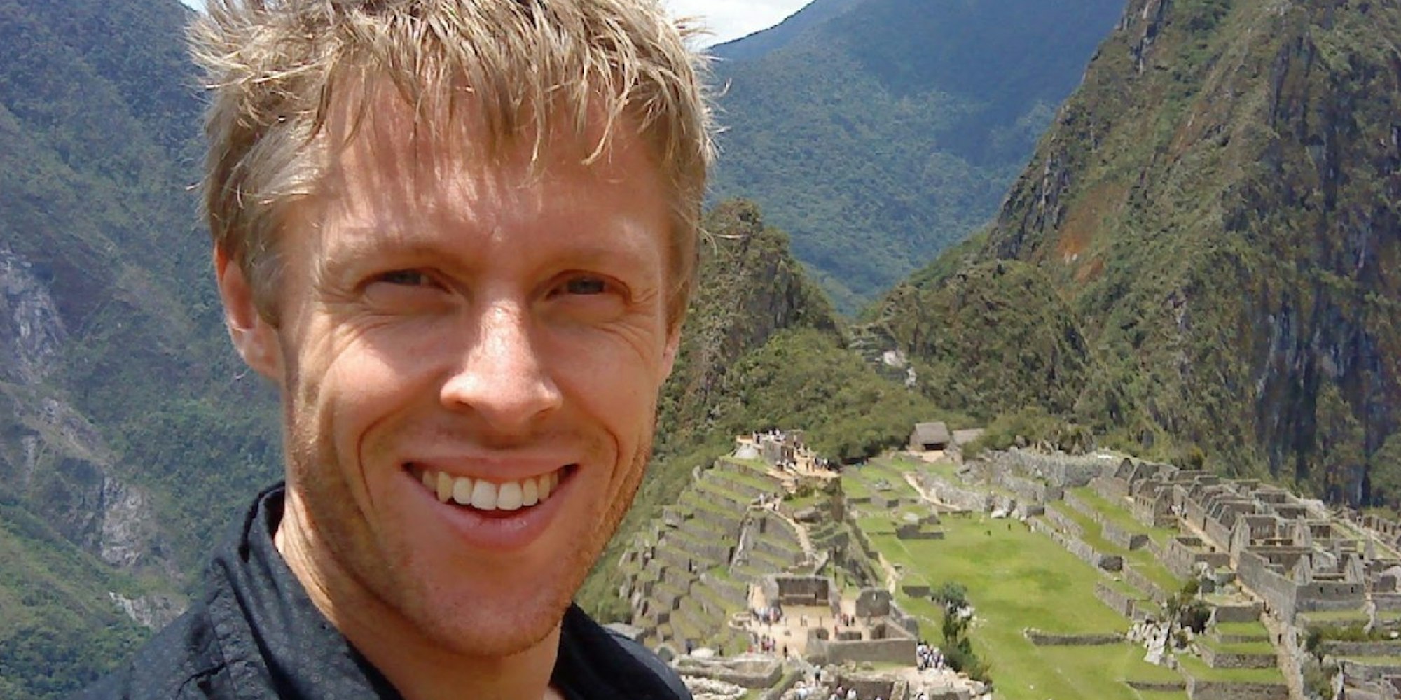 Atemberaubende Kulisse: Gunnar Garfors am Machu Picchu in Peru.