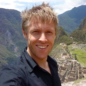 Atemberaubende Kulisse: Gunnar Garfors am Machu Picchu in Peru.