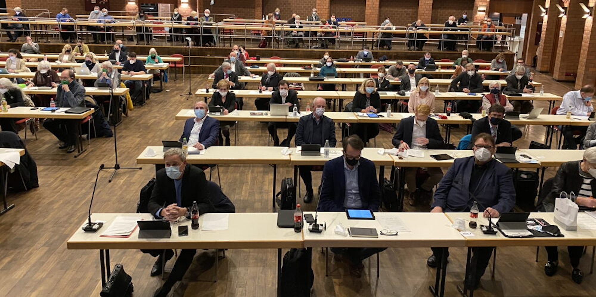 Ein Blick in den Köster-Saal während der konstituierenden Ratssitzung im Dezember 2020.