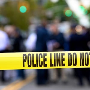 Cops Crime Szene Polizei USA Absperrband