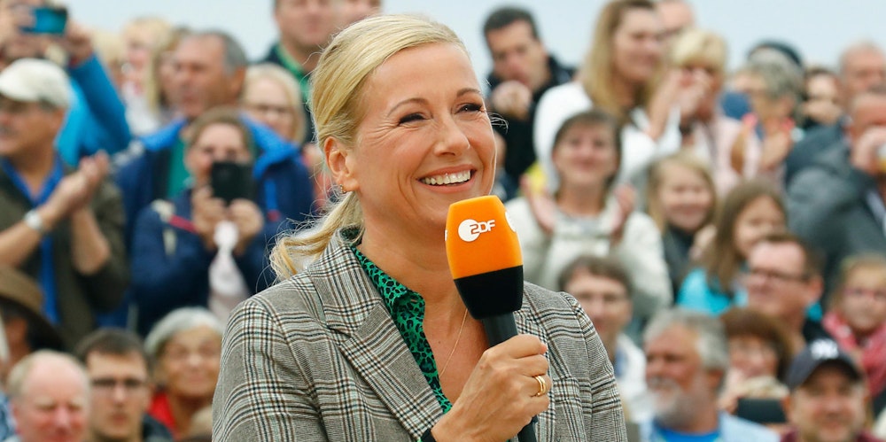 Andrea Kiewel beim ZDF-Fernsehgarten”