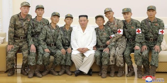 Kim Jong Un Gruppenfoto